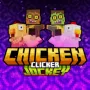 Have you ever seen a chicken riding a human? Well... it sounds a bit counterintuitive, but Chicken Jockey Clicker is just that - a game where you not only raise chickens but also train them to become super cosmic racers.