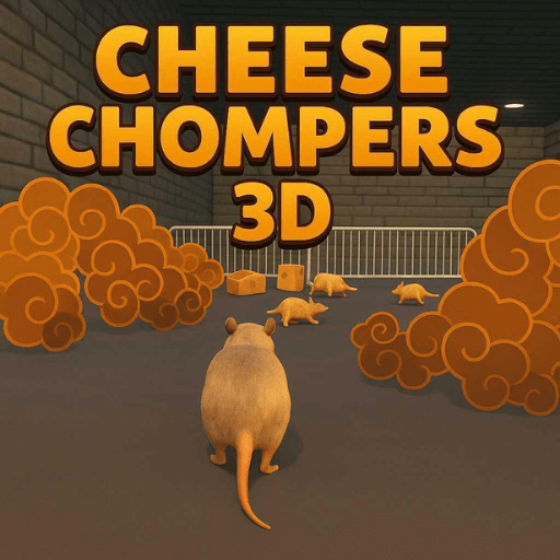 The mice in Cheese Chompers 3D are fighting over cheese.